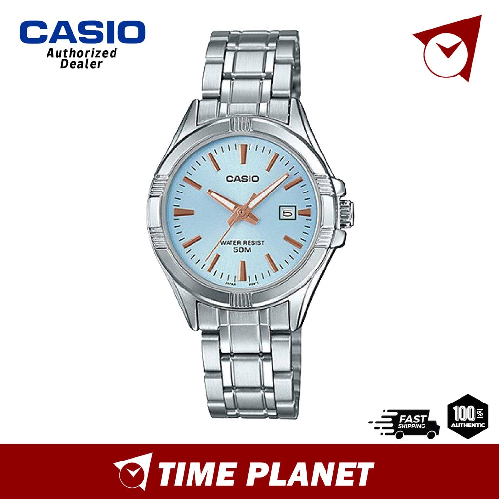 Casio Analog MTP-1308D-2A 39 mm in Stainless Steel - US