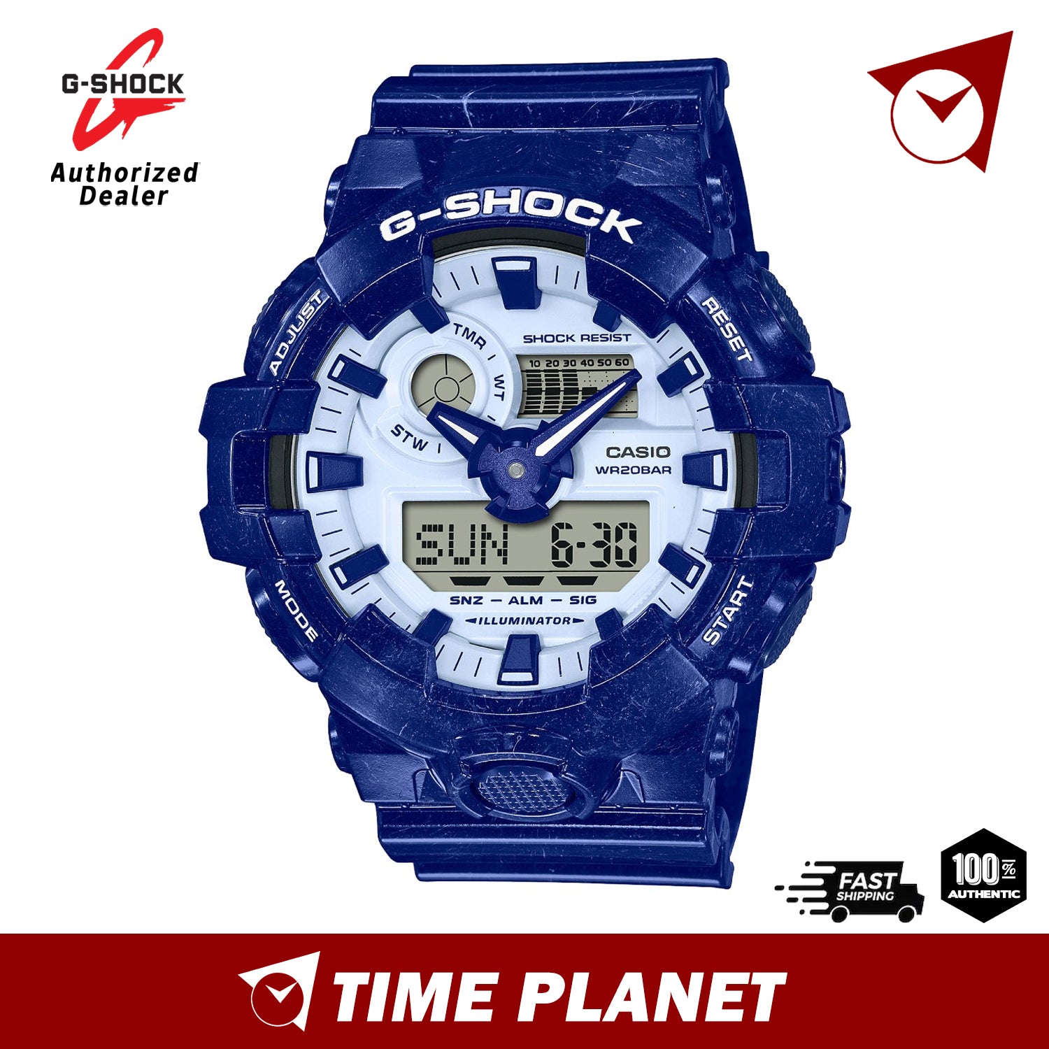 Casio G-Shock GA-700BWP-2A – Timeplanet