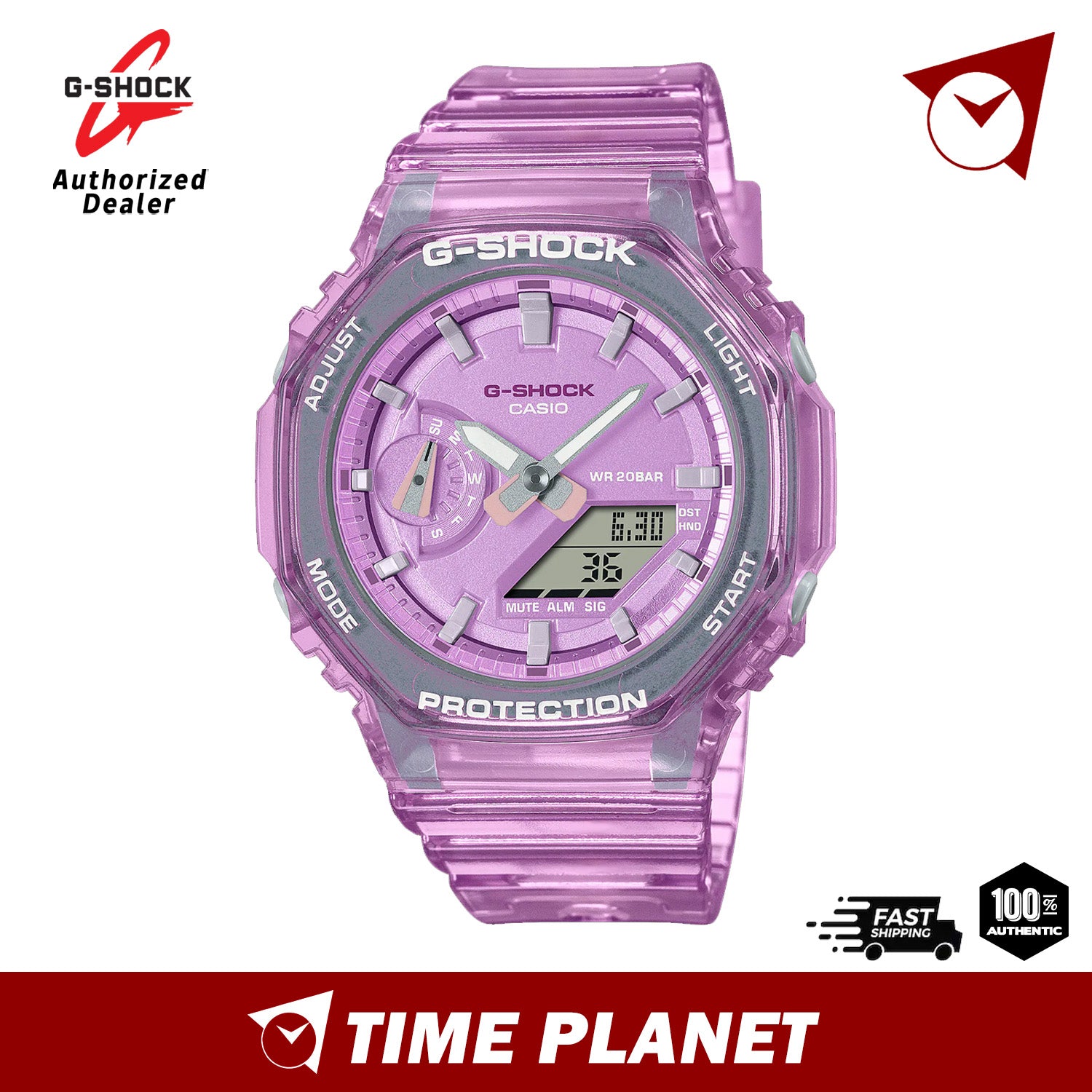 GMAS2100SK4A | Pink Analog-digital Women's Watch - G-SHOCK | CASIO