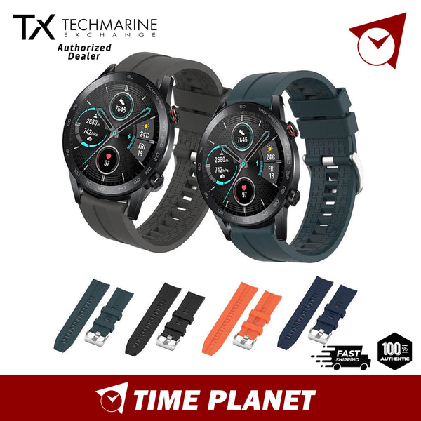 Silicone 22mm-20mm Watchband For Smart Watch Watch Strap LS2302TX