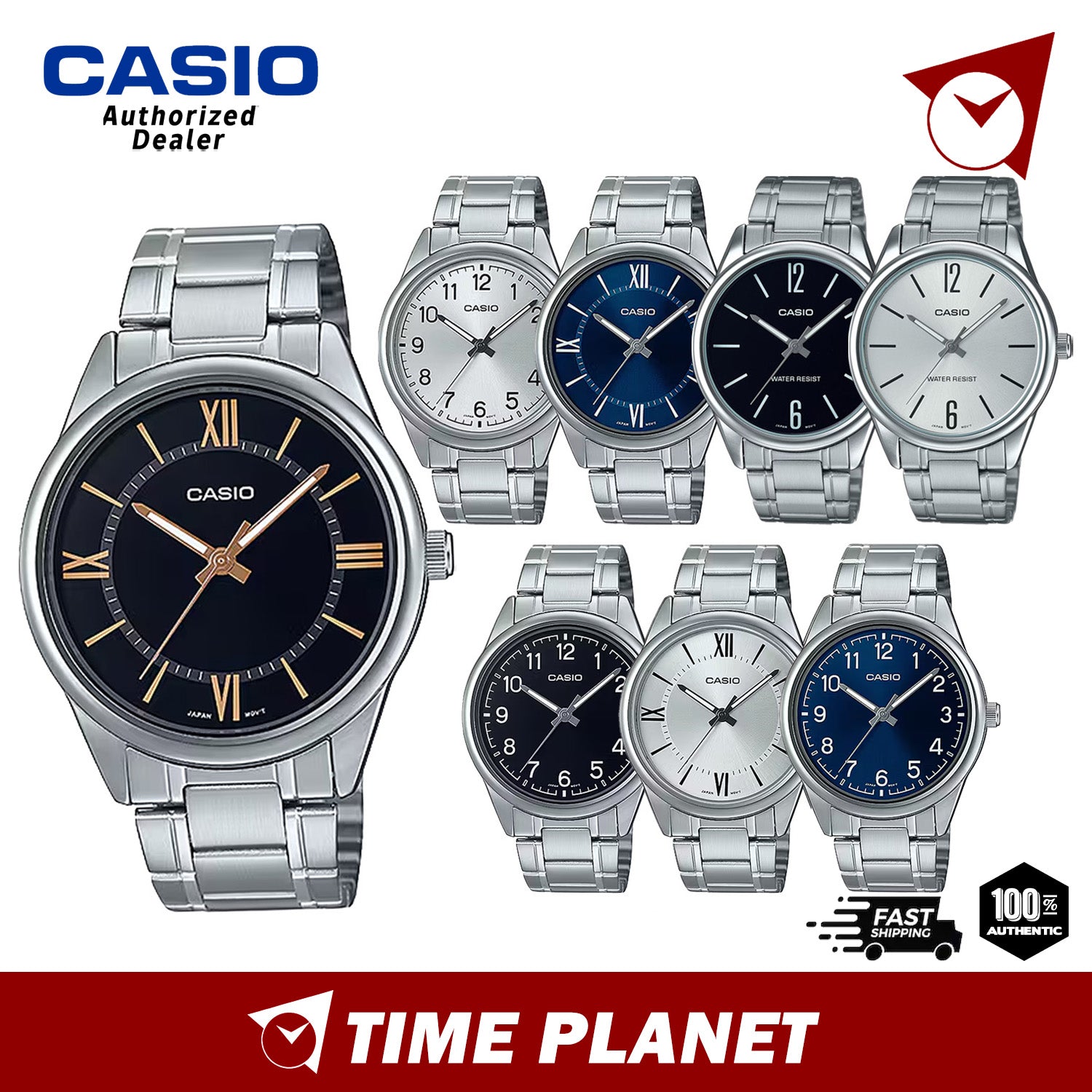 Casio MTP-V005D-7B5 | Orologio da polso analogico classico al Casio MTP-V005D-7B5 | Orologio da polso analogico classico al