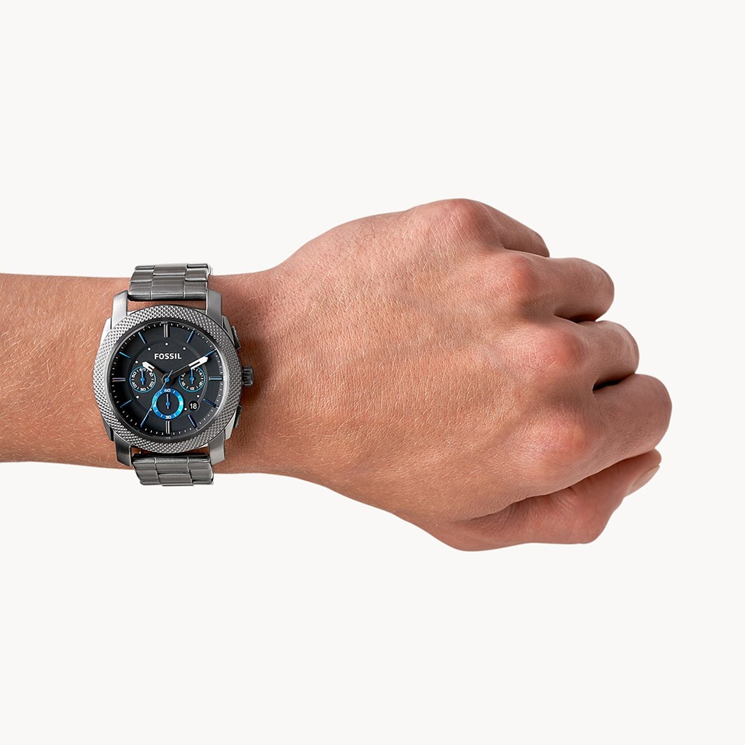 Fossil Machine FS4931: Orologio Cronografo Uomo In Acciaio, Design Sportivo E Quadrante Antracite