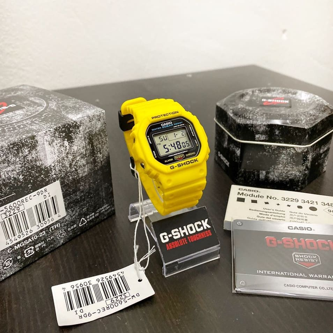 Lunette (bezel) De Rechange Jaune Pour Montre Casio G-Shock DW-5600REC-9 - Neuf Avec étiquettes