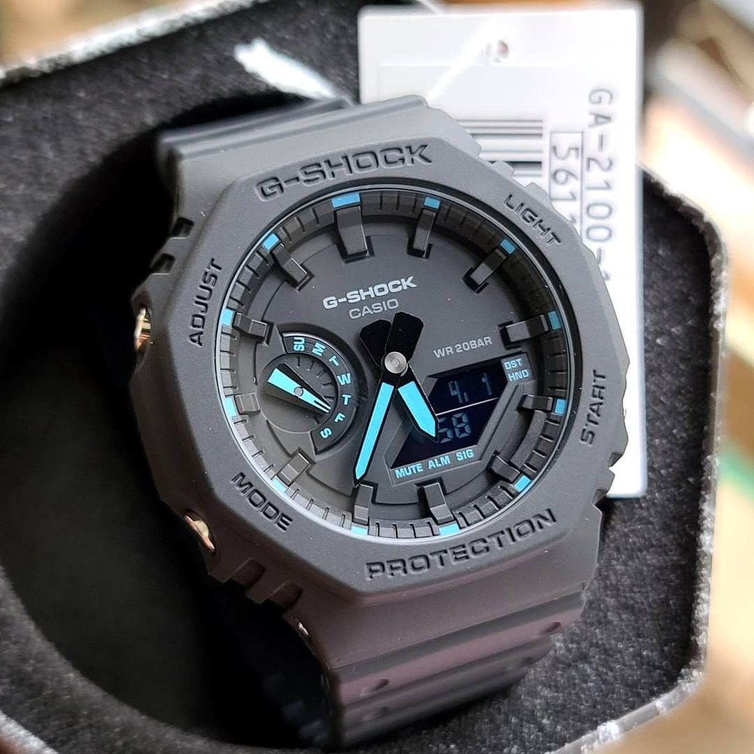 Lunette (Bezel) De Rechange Originale Casio Pour Montres GA-2100 (Modèles 1A2, 1A3, 1A4) - Noire - Neuf Avec Étiquettes